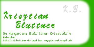 krisztian bluttner business card